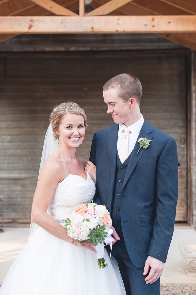 We're loving this darling couple and their sweet loft DIY wedding!