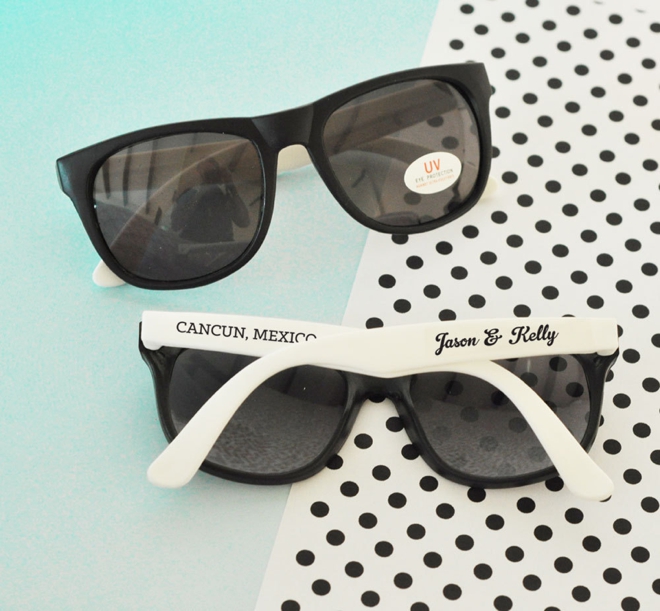 Personalized Sunglasses Favors by Glitter Daisy Shop
