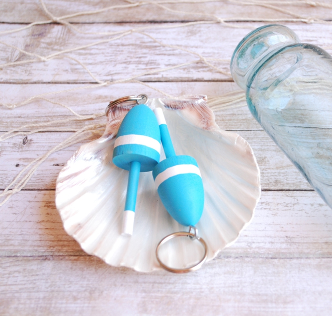 Lobster Buoy Keychain Favors by Cereus Art