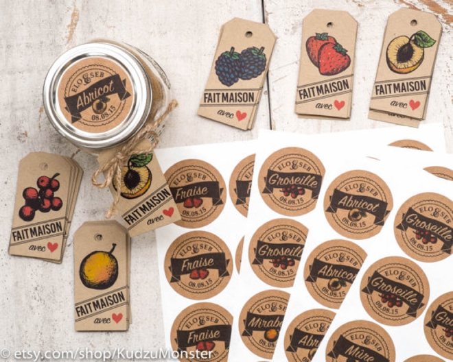 Jam Cardstock Labels + Tags from Kudzu Monster