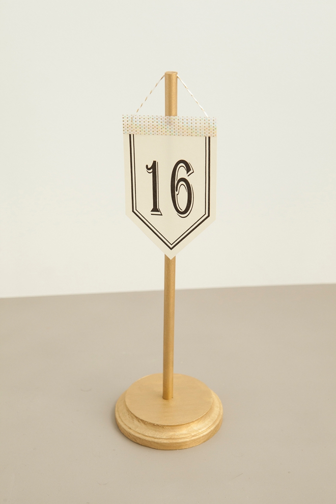 Look At These Unique DIY Table Number Stands!