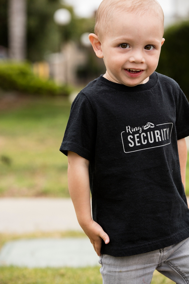 The most darling iron-on Petal Patrol and Ring Security shirts, with free Cricut cut files!