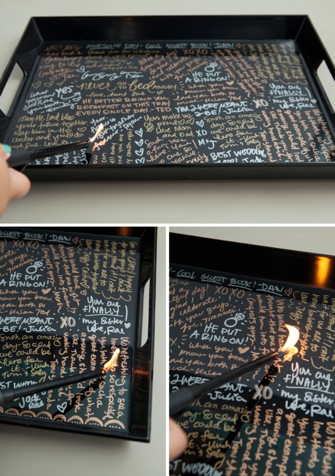 Make Your Own Resin Coated Guest Book Serving Tray!