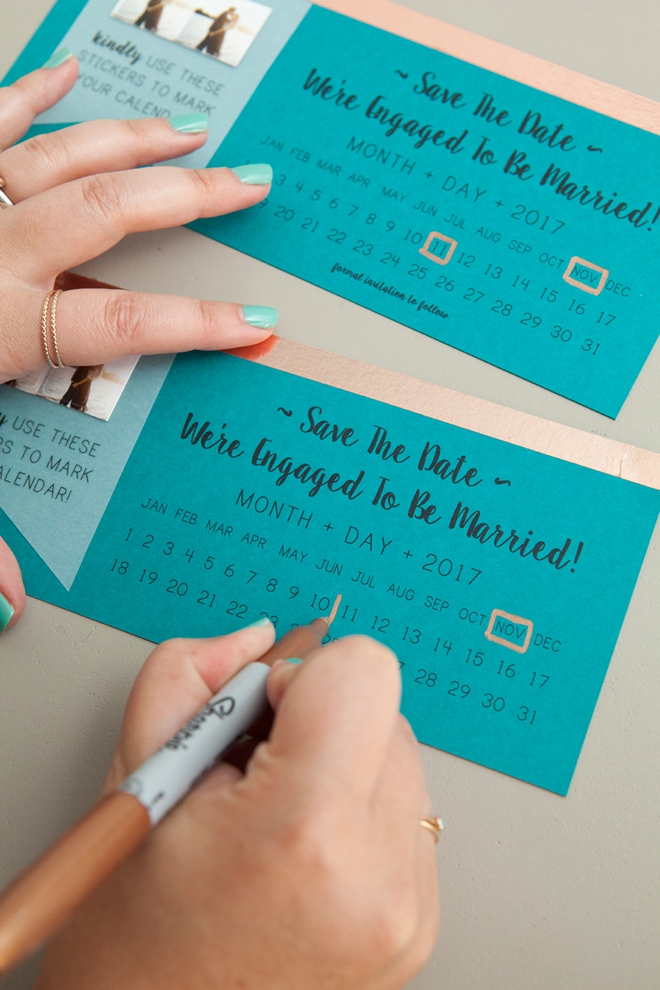 Make your own darling Save the Date invitations using our free printable designs!