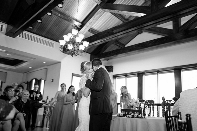 Sweet first dance moment as Mr. and Mrs!