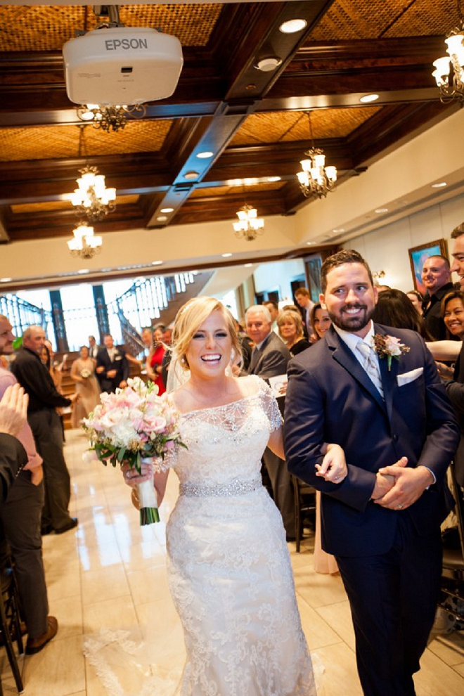 We're loving this Bride and Groom and their touching ceremony!