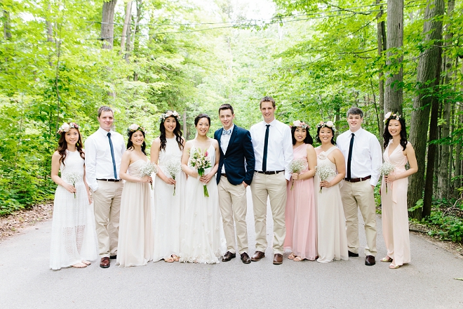Loving this gorgeous wedding and their bridal party style!