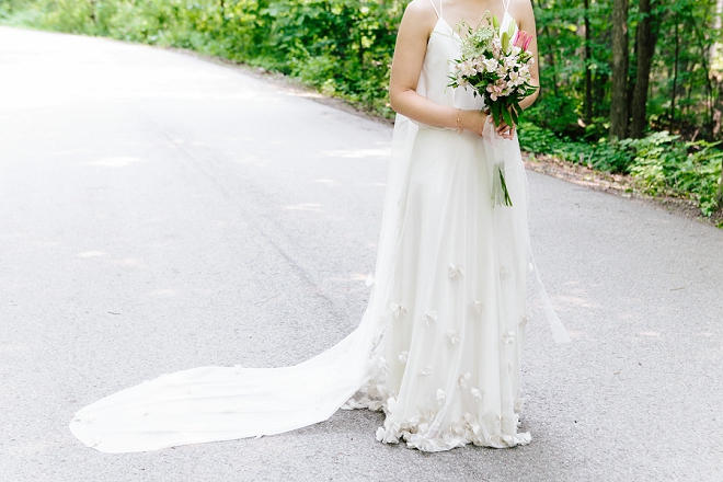 Loving this gorgeous Bride and her custom wedding dress!