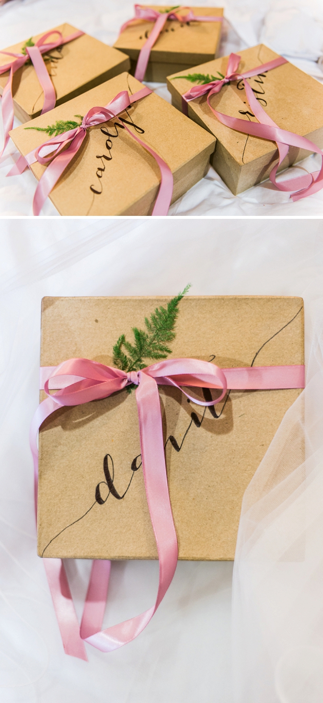 How darling are these DIY Bridesamaid gifts? We're in love!