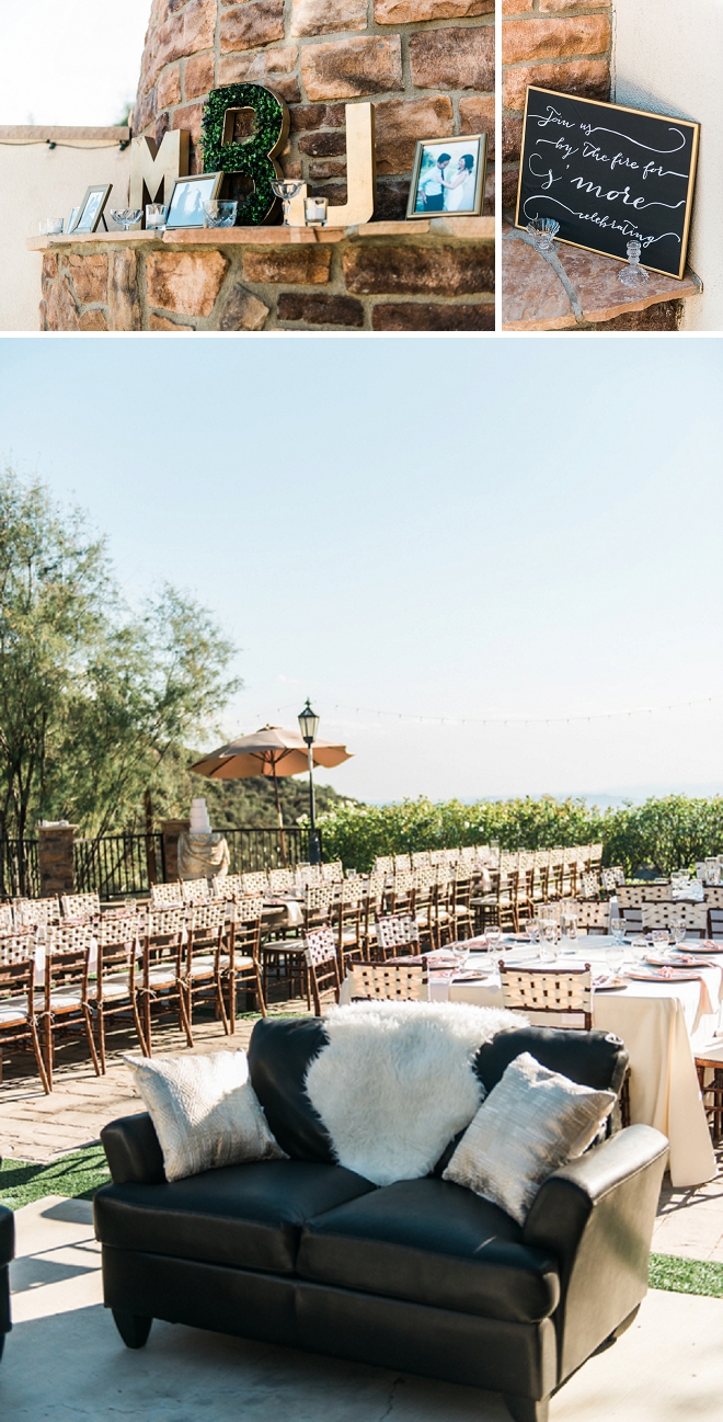 How dreamy is this gorgeous outdoor reception?! We're swooning!!