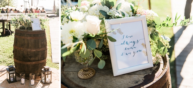 We're loving the darling details at this gorgeous California wedding ceremony!