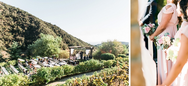 Swooning over this gorgeous California wedding ceremony!