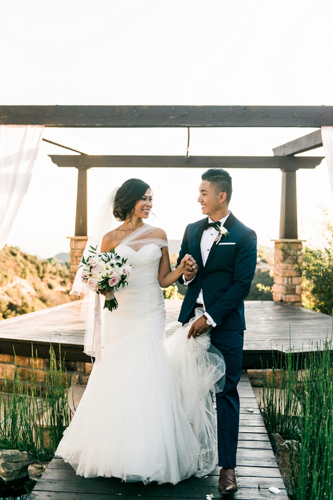 We're loving this gorgeous Bride and Groom at their dreamy California wedding!
