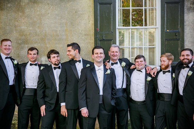 Great shot of the Groom and his handsome Groomsmen before the ceremony!