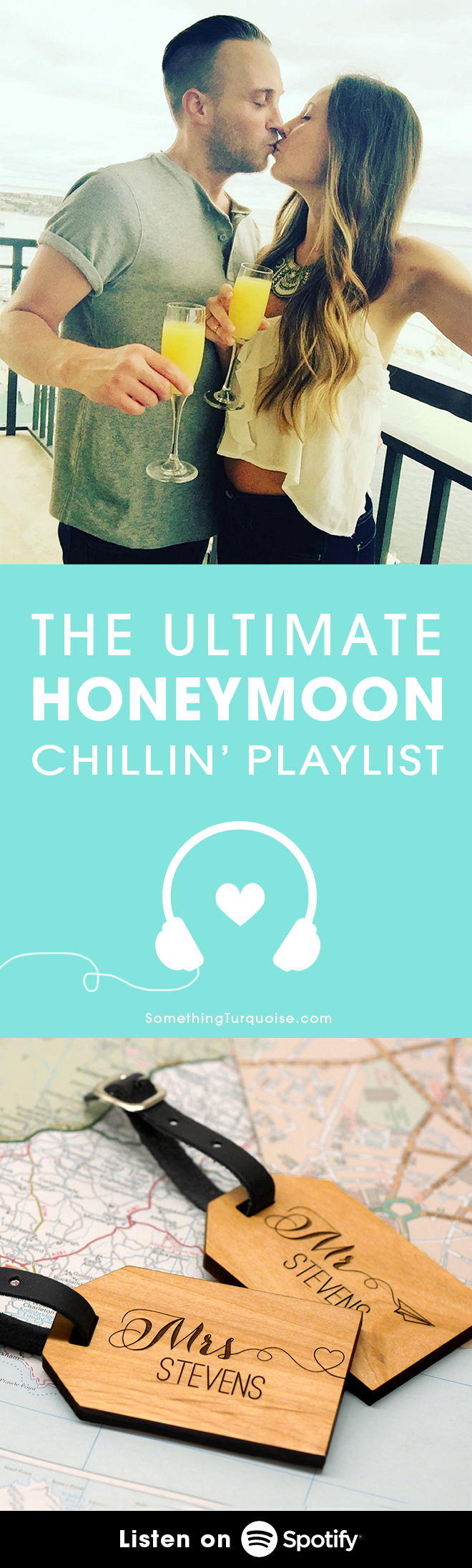 Awesome list of romantic, vibey songs for listening to on your honeymoon!
