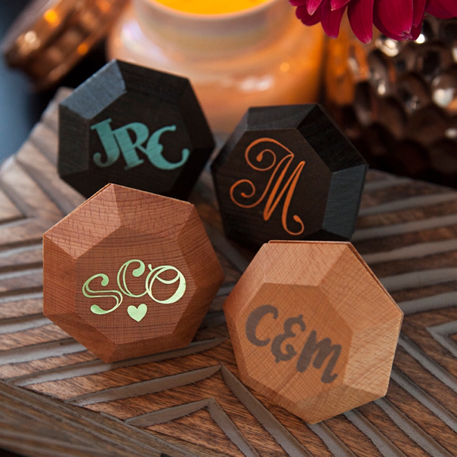 Learn how to easily personalize these diamond boxes with custom foil monograms!