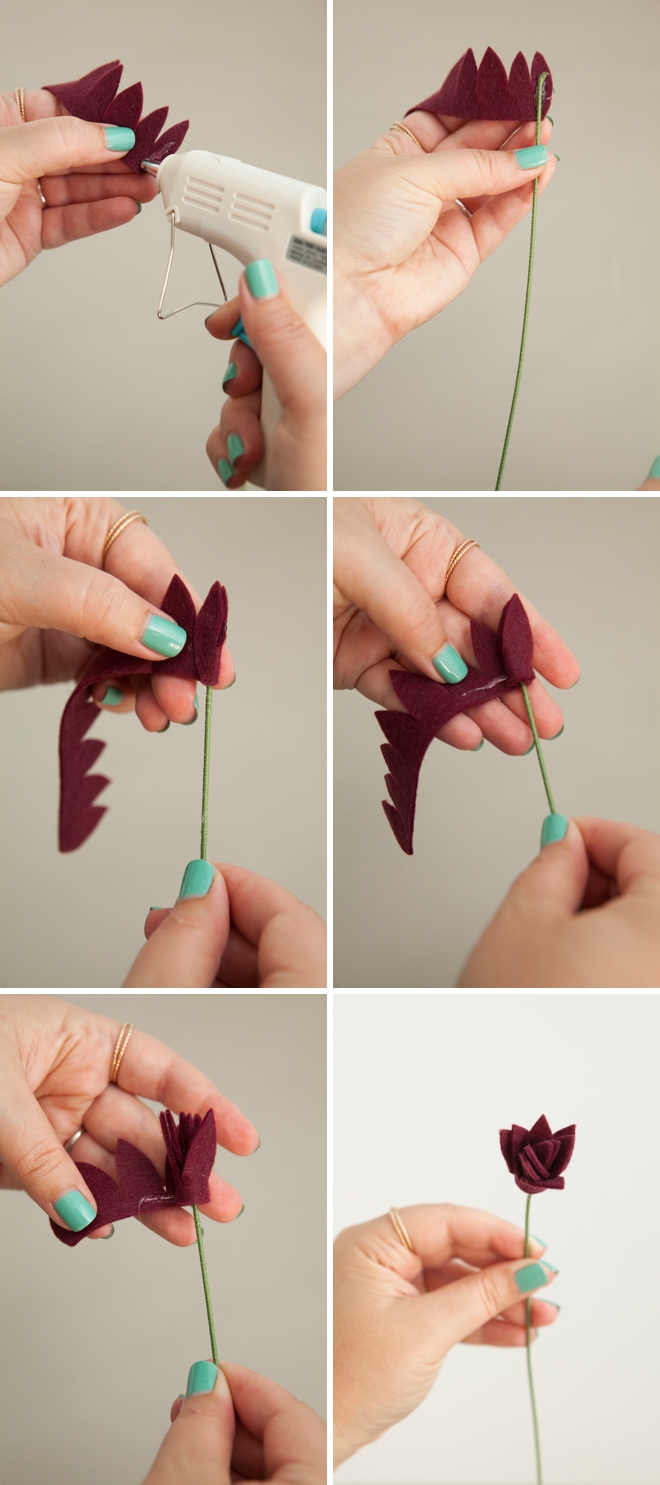 How to make the most gorgeous felt dahlia flowers!