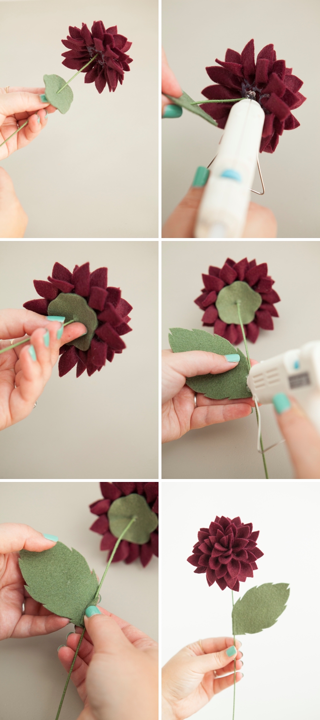 How to make the most gorgeous felt dahlia flowers!