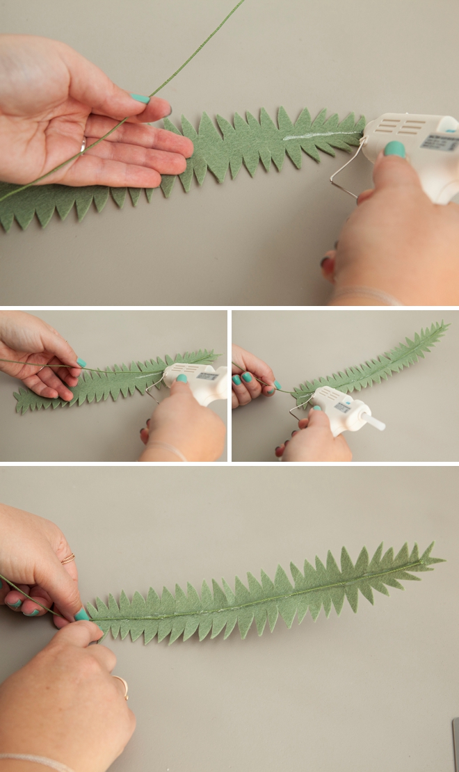 How to make the most awesome felt fern leaves and fiddleheads!