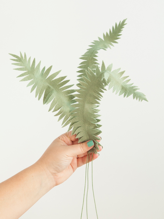 How to make the most awesome felt fern leaves and fiddleheads!