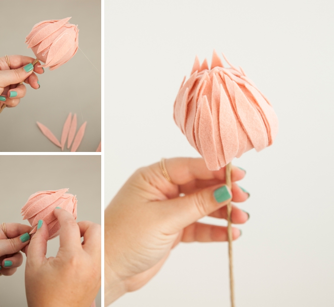 How to make the most gorgeous felt protea flowers!