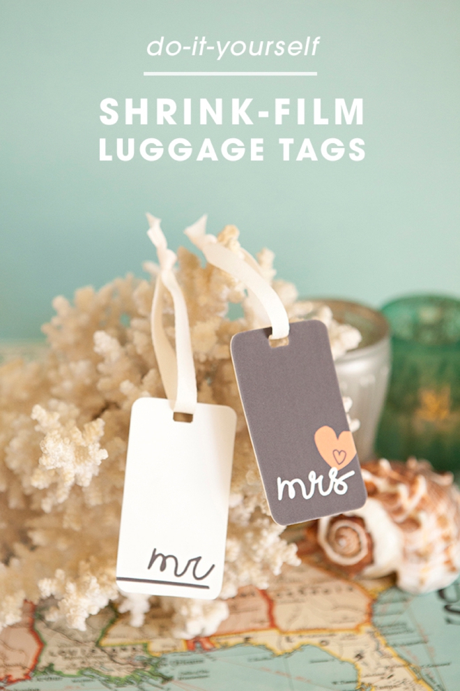 Check out these adorable DIY shrinky dink luggage tags - with free printables!