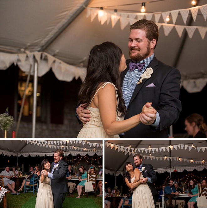 Loving the sweet snaps of this couple's first dance as Mr. and Mrs!