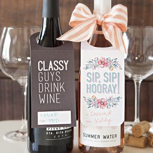 Adorable free printable wine gift tags, just print and cut!