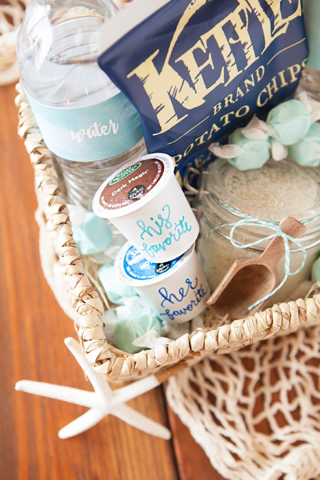How to make the most darling beach wedding, hotel welcome gifts!