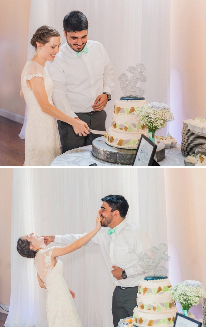 We love a good wedding cake smash!!