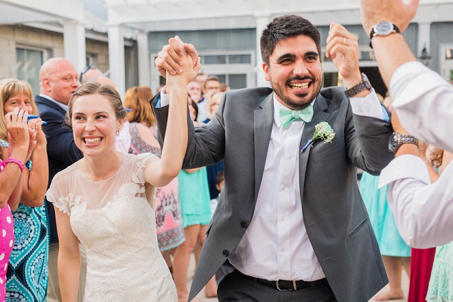 We're in love with this super sweet ceremony exit!
