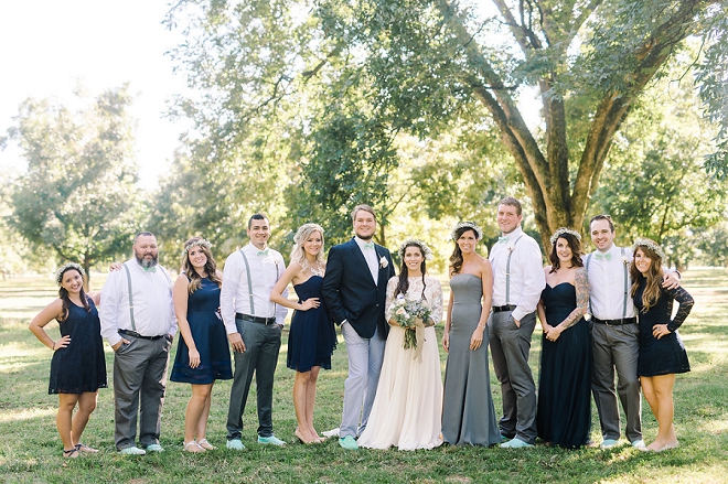 We love this fun shot of the Bridal party after the ceremony!