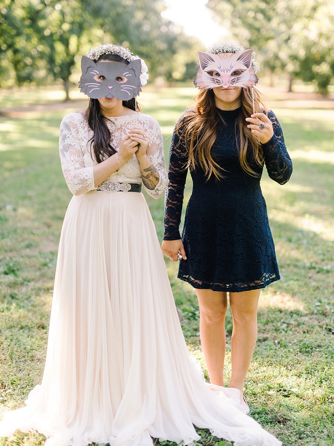 How fun are these cat face photobooth props?! LOVE!