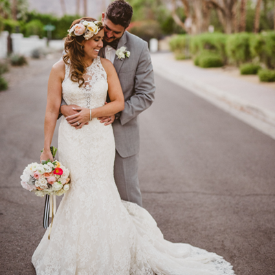 We're in LOVE with this gorgeous Palm Springs wedding!