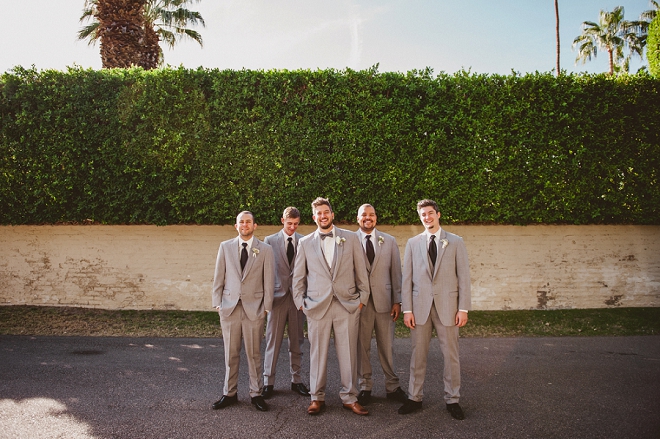 Loving this shot of the Groom and his Groomsmen before the ceremony!