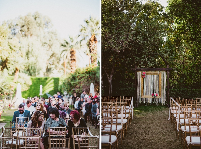 We're in LOVE with this gorgeous Palm Springs wedding ceremony!
