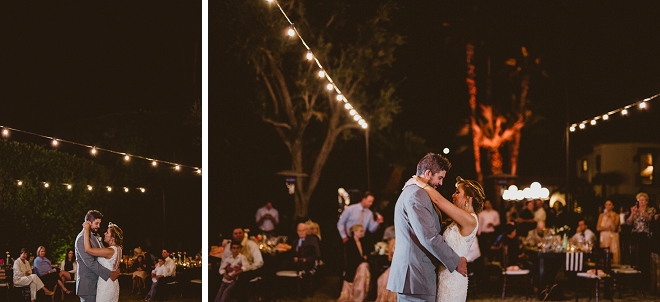Super sweet snap of the new Mr. and Mrs. first dance!