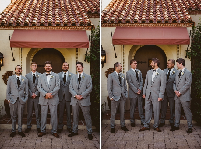 Loving this shot of the Groom and his Groomsmen before the ceremony!