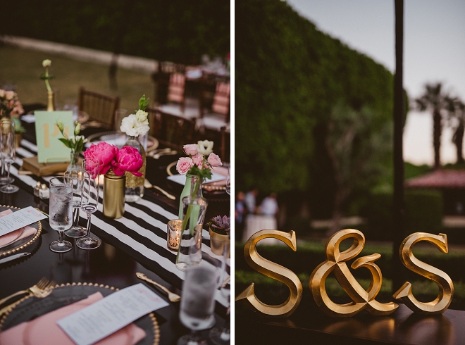 We're swooning over all of the gorgeous DIY details on each table at this boho-chic wedding!