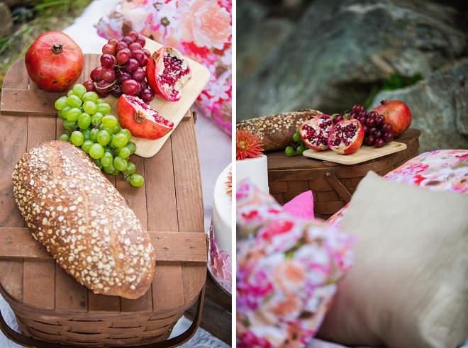 We're in love with this super sweet cake and florals at this styled mountain affair!
