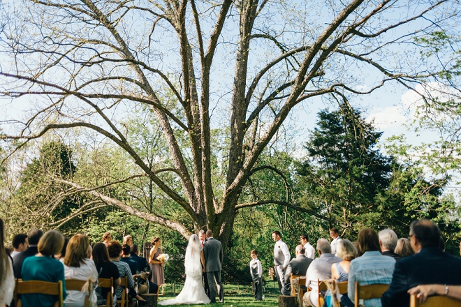 We're swooning over this new Mr. and Mrs. super sweet ceremony!