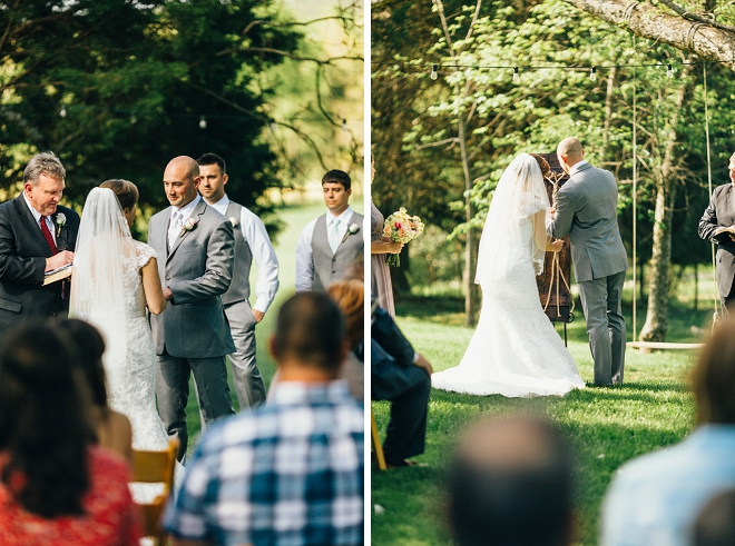 We're swooning over this new Mr. and Mrs. super sweet ceremony!
