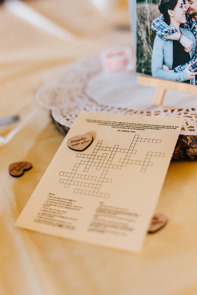 We love this fun table idea for guests!