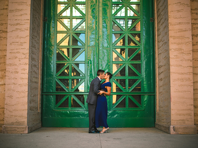 Darling engagement shot captured by Jeanne Mitchum Photography