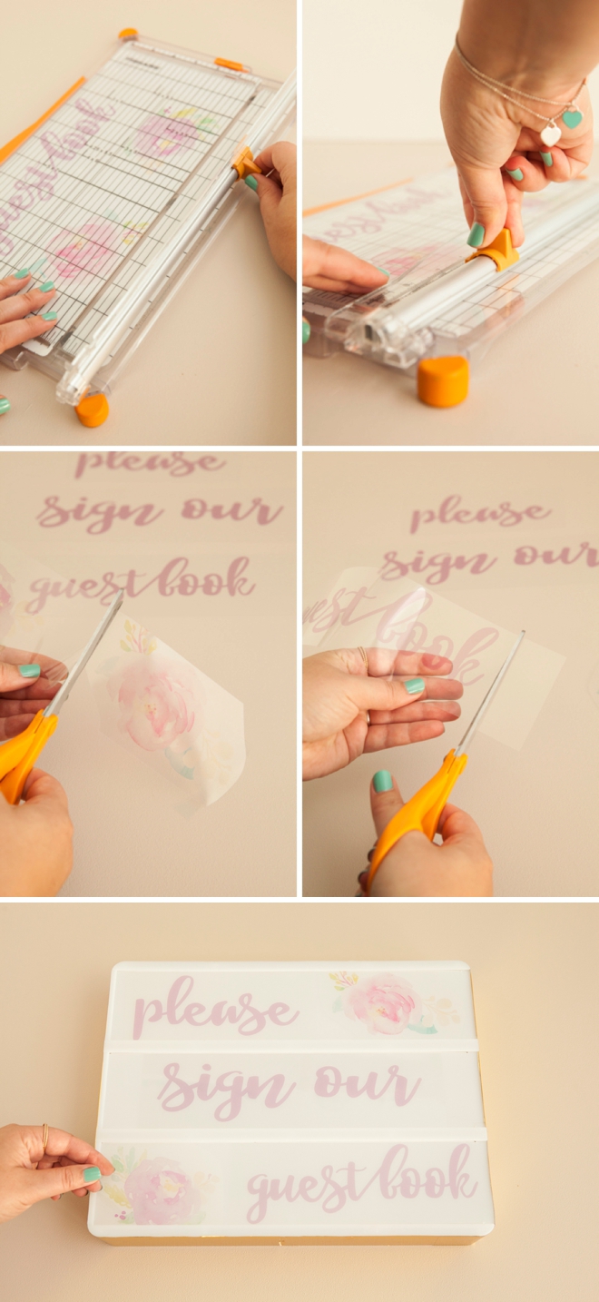 Learn how to print your own custom sayings for the Heidi Swapp Lightbox!