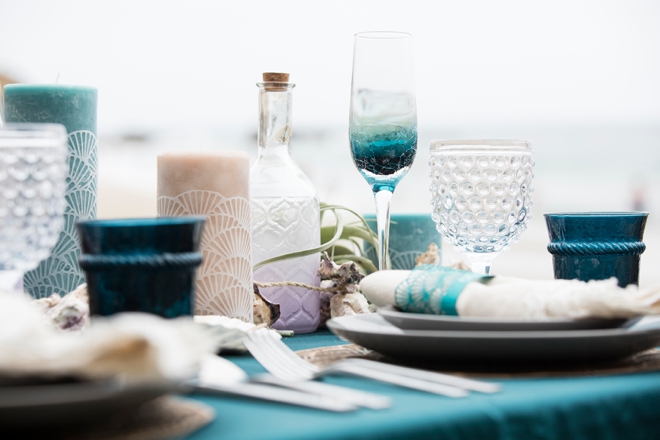 Check out this amazing DIY, mermaid inspired beach wedding inspiration!