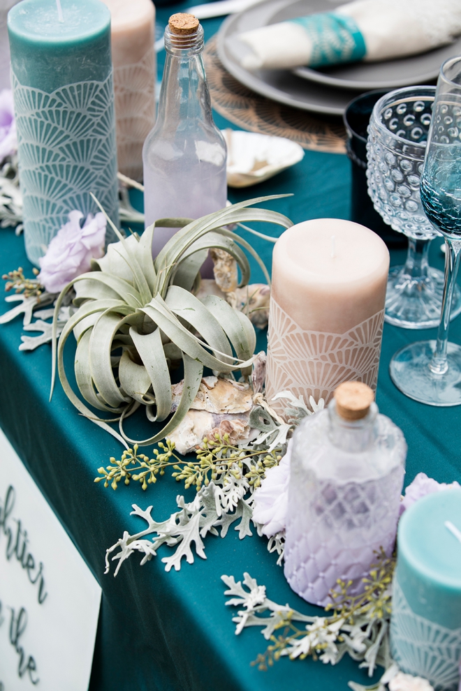 Check out this amazing DIY, mermaid inspired beach wedding inspiration!