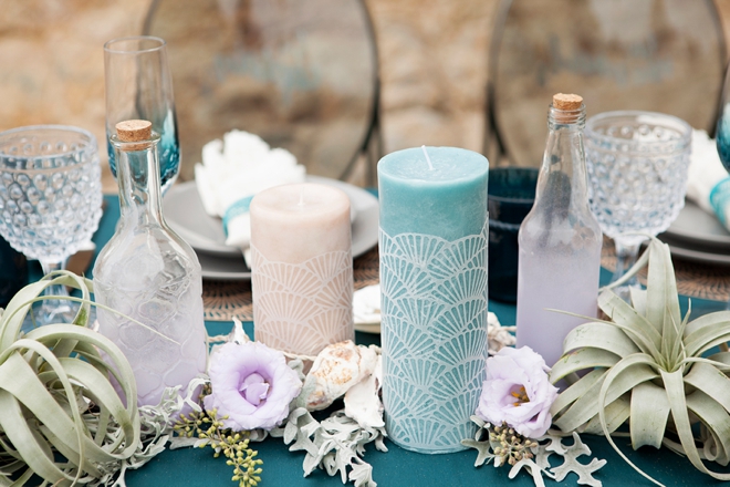 Check out this amazing DIY, mermaid inspired beach wedding inspiration!