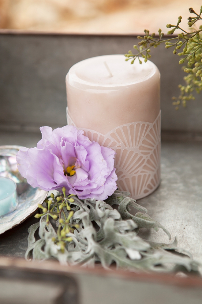 Learn how to DIY these gorgeous scalloped candle wraps!