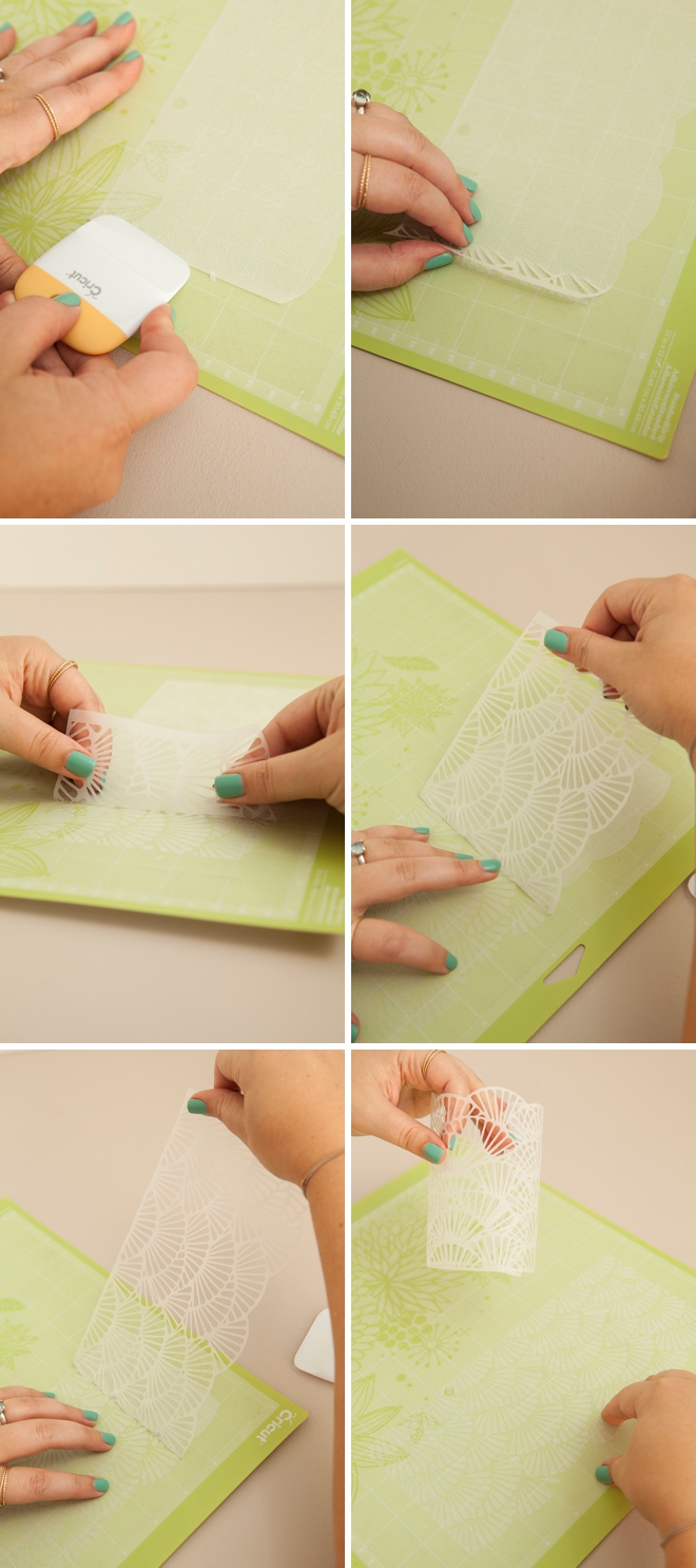 Learn how to DIY these gorgeous scalloped candle wraps!
